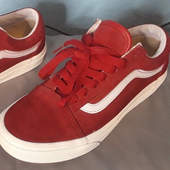 Vans Pig Suede Old Skool Chili Pepper - Picture 1 of 6
